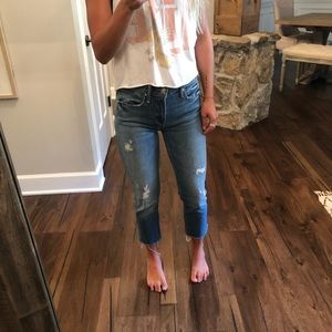 cropped MOTHER jeans size 25